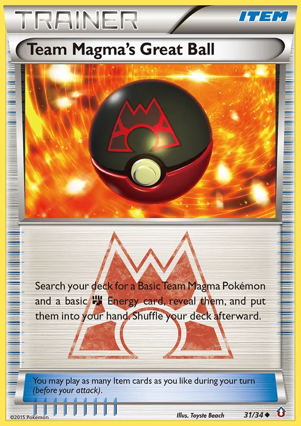 Team Magma's Great Ball - Double Crisis #31
