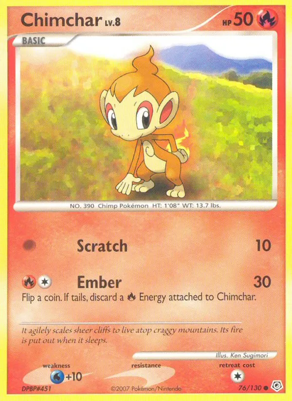 Chimchar - Diamond & Pearl #76
