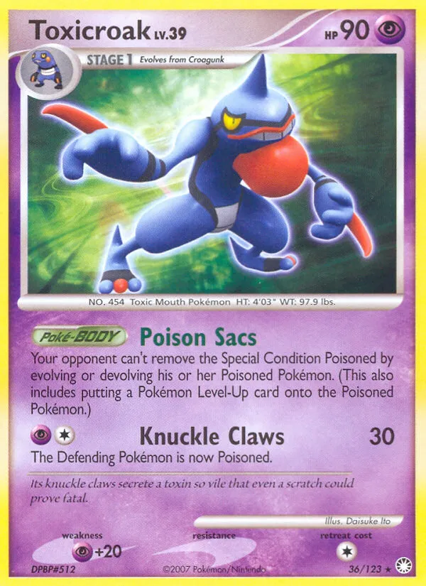 Toxicroak - Mysterious Treasures #36
