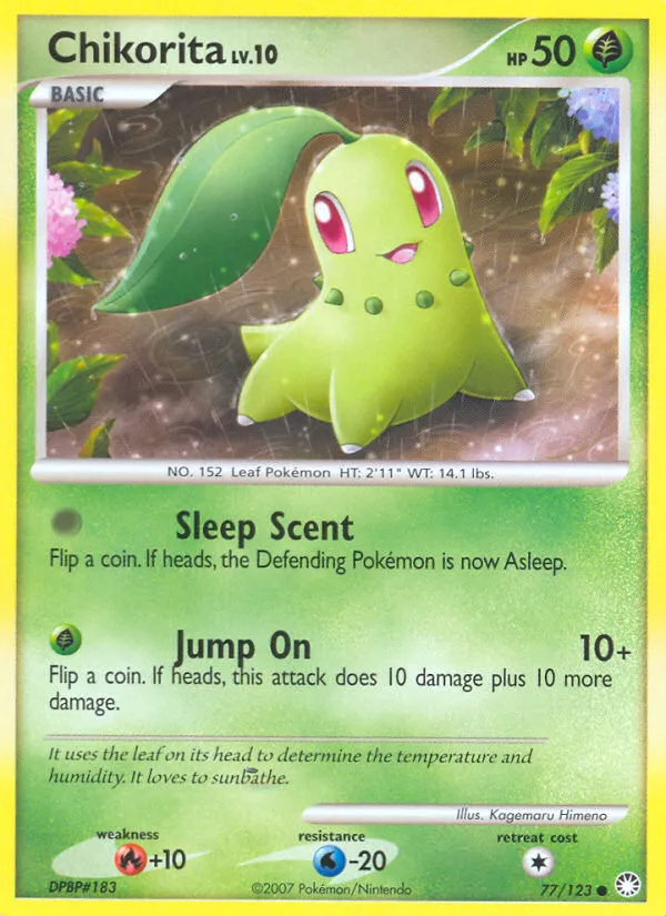 Chikorita - Mysterious Treasures #77