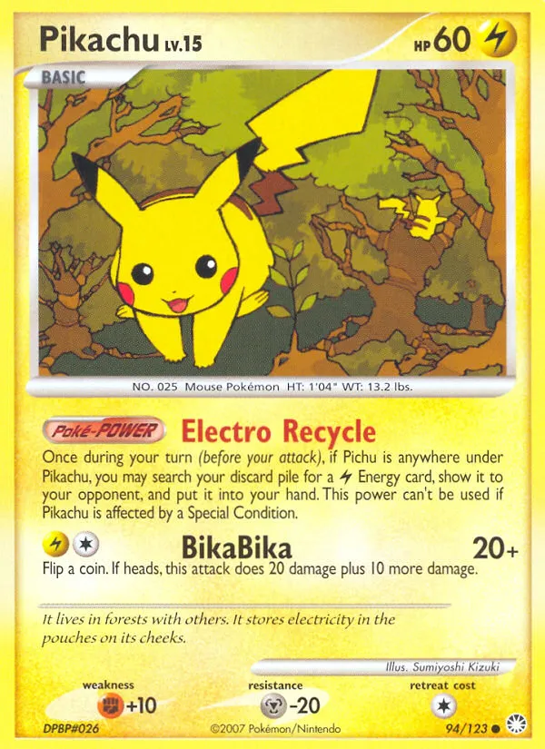 Pikachu - Mysterious Treasures #94