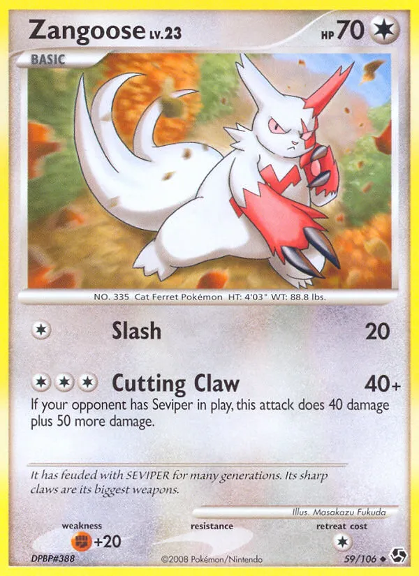 Zangoose - Great Encounters #59