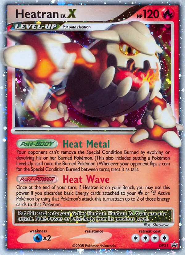 Heatran LV.X - DP Black Star Promos #DP31