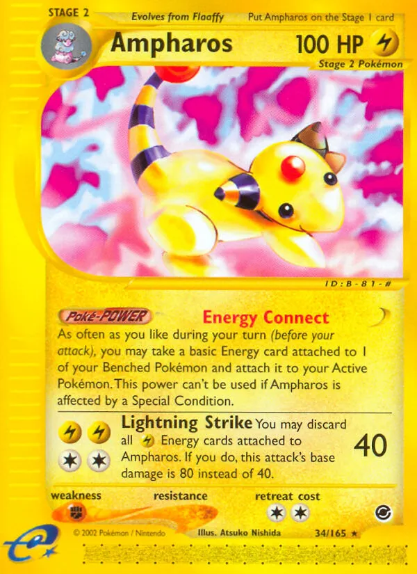 Ampharos - Expedition Base Set #34
