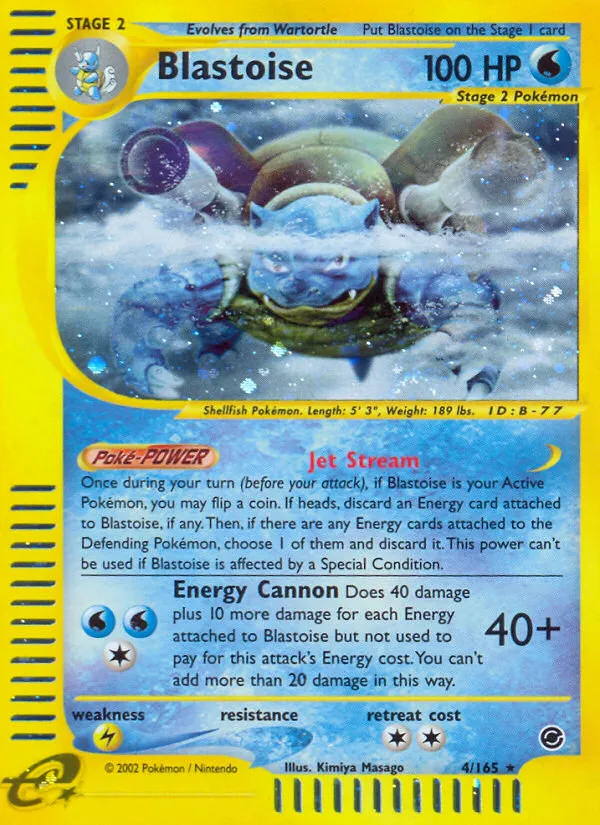 Blastoise - Expedition Base Set #4