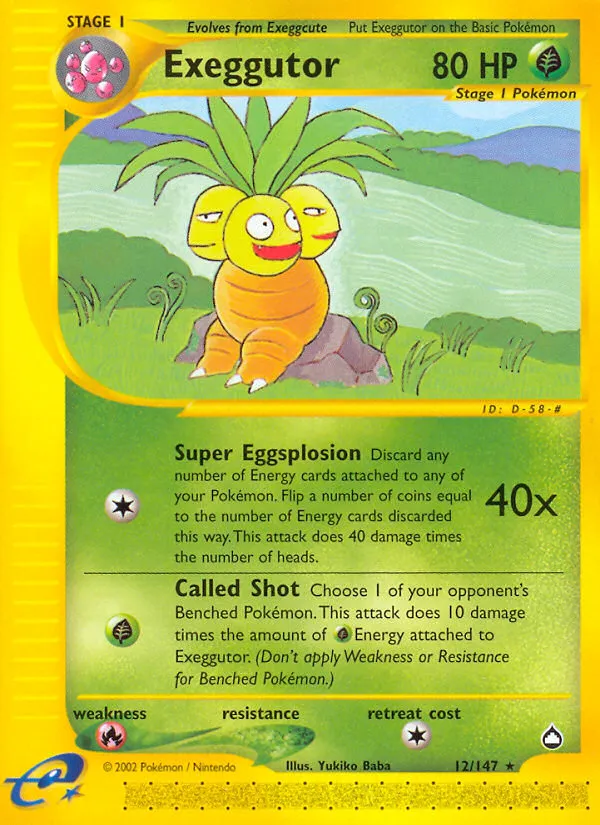 Exeggutor - Aquapolis #12