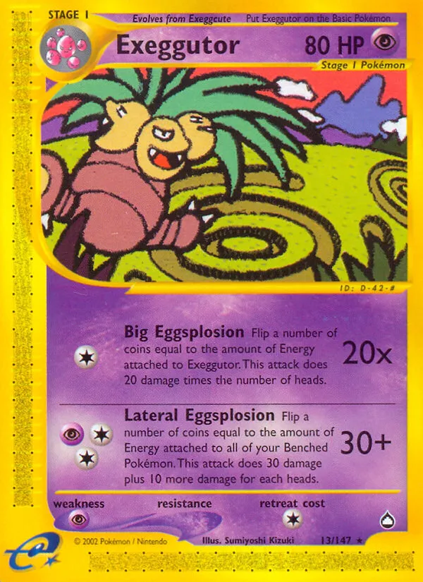 Exeggutor - Aquapolis #13