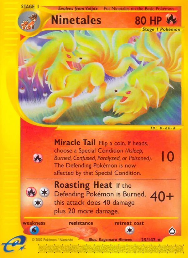Ninetales - Aquapolis #25