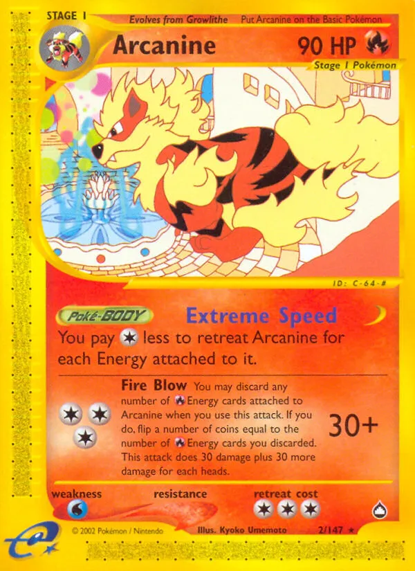 Arcanine - Aquapolis #2