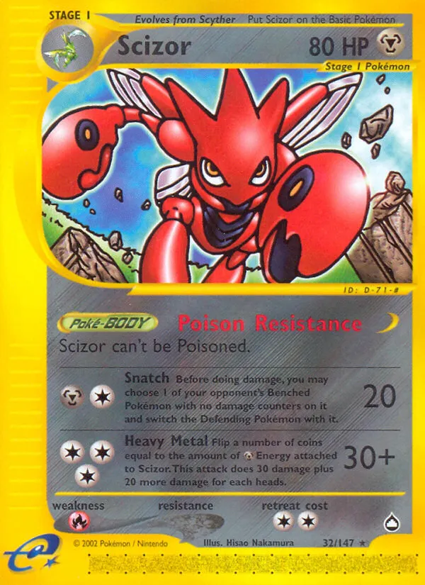 Scizor - Aquapolis #32