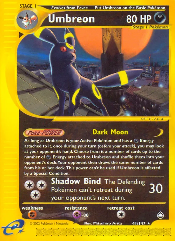 Umbreon - Aquapolis #41