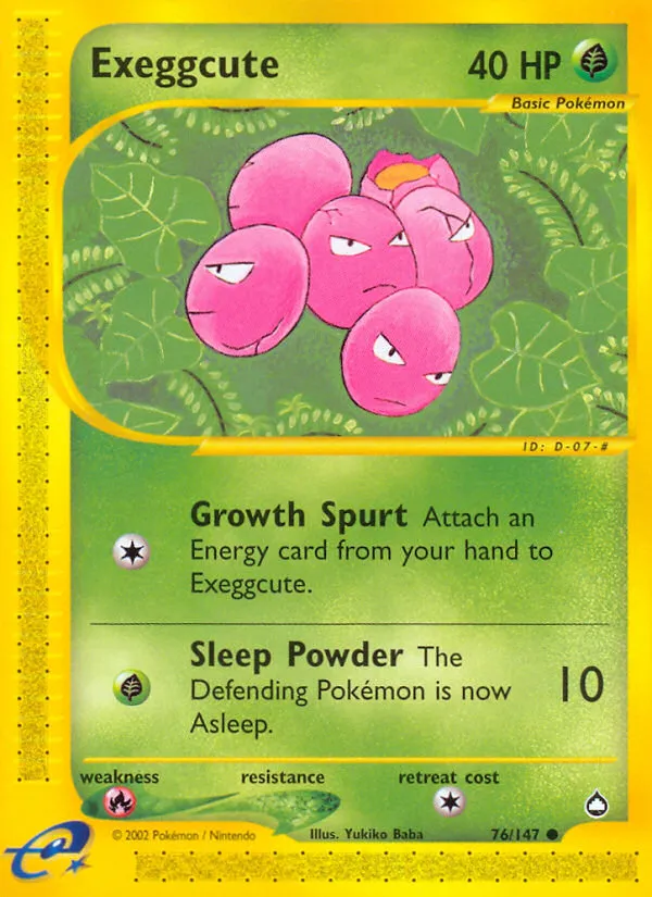 Exeggcute - Aquapolis #76