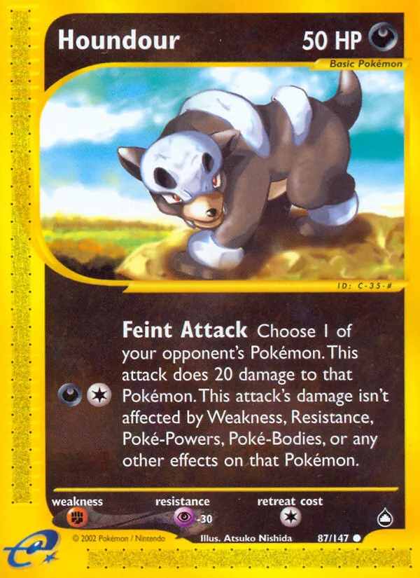 Houndour - Aquapolis #87