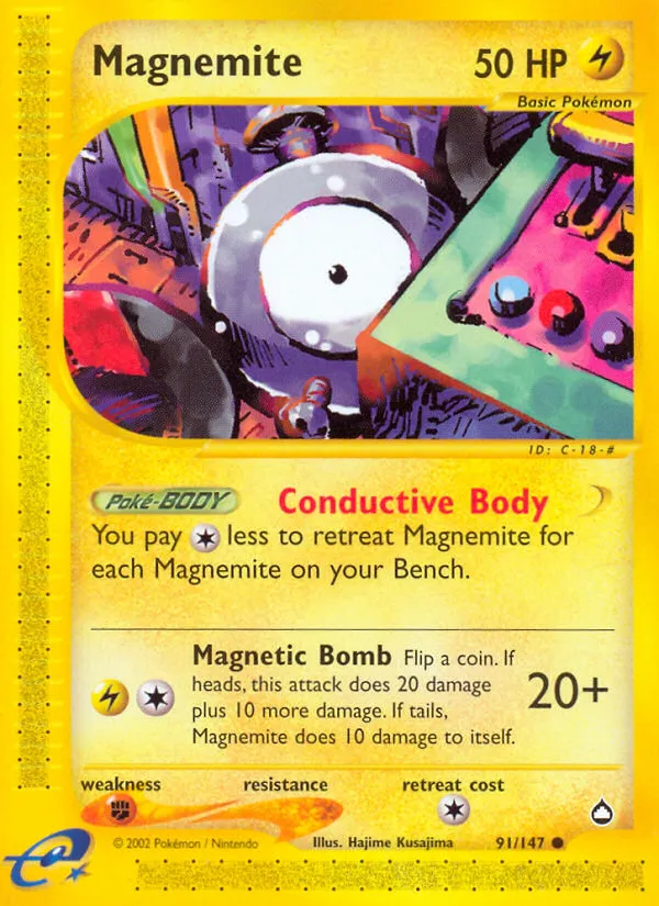 Magnemite - Aquapolis #91
