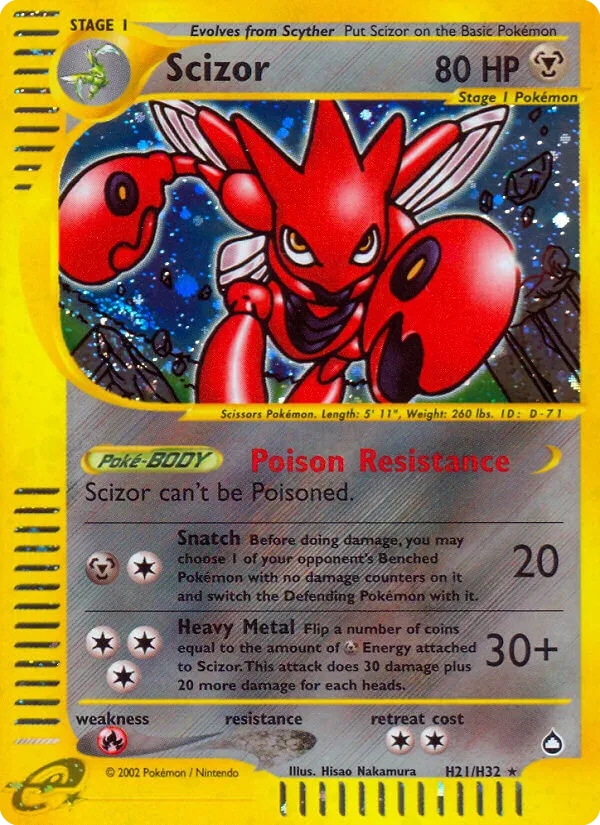 Scizor - Aquapolis #H21