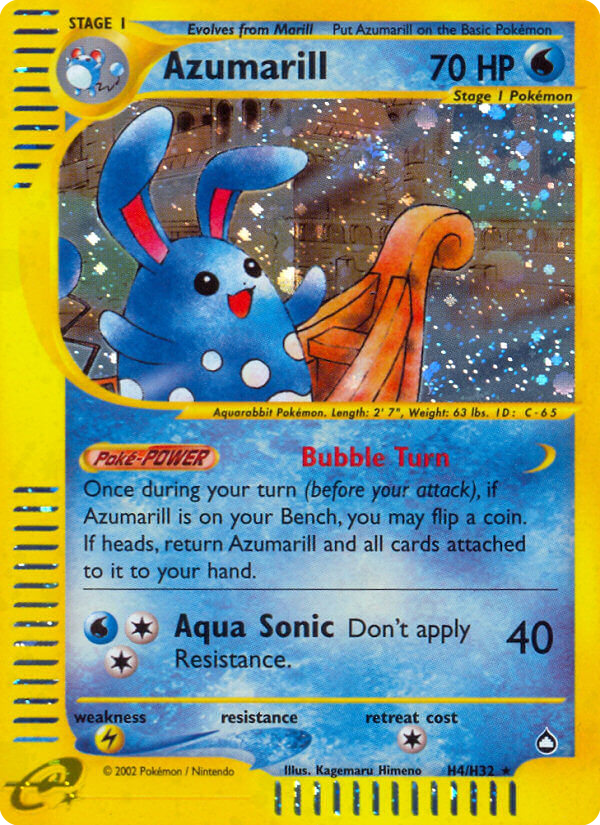 Azumarill - Aquapolis #H4