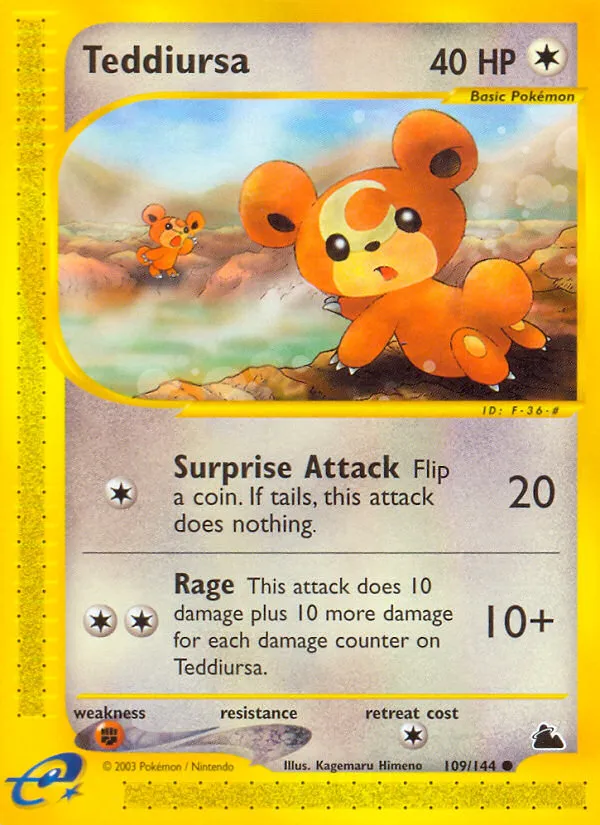 Teddiursa - Skyridge #109