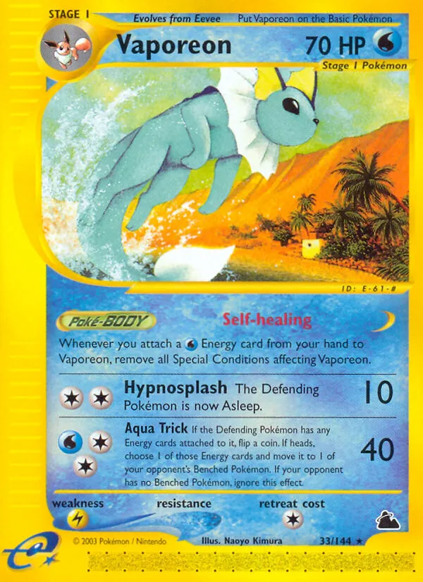 Vaporeon - Skyridge #33