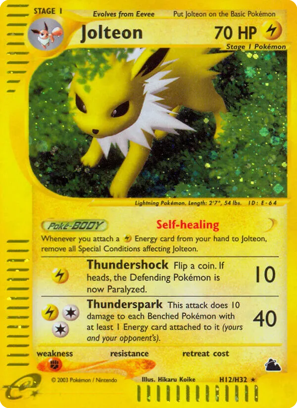 Jolteon - Skyridge #H12
