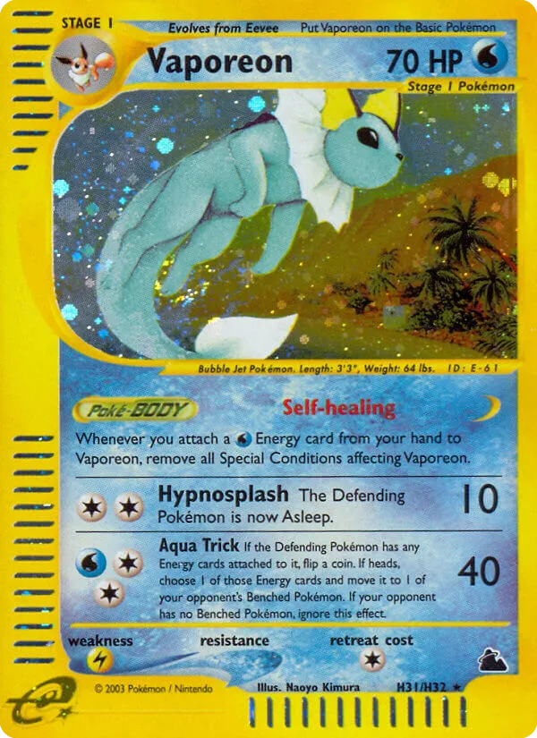 Vaporeon - Skyridge #H31