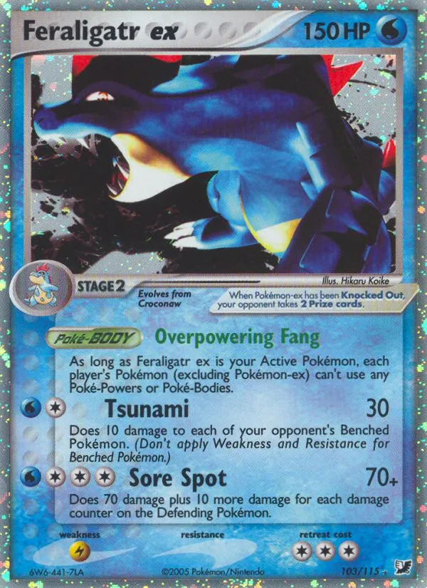 Feraligatr ex - Unseen Forces #103