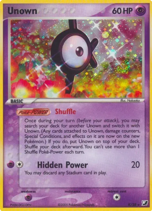 Unown - Unseen Forces #K