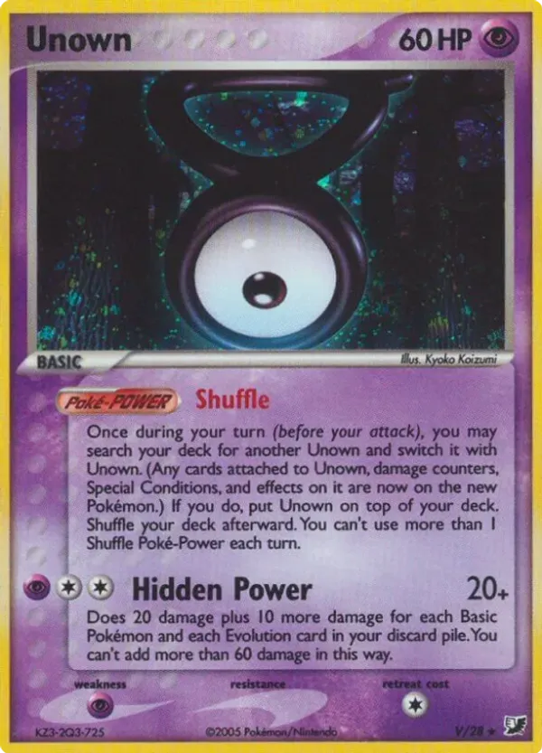Unown - Unseen Forces #V