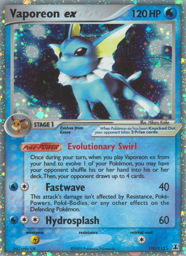 Vaporeon ex - Delta Species #110