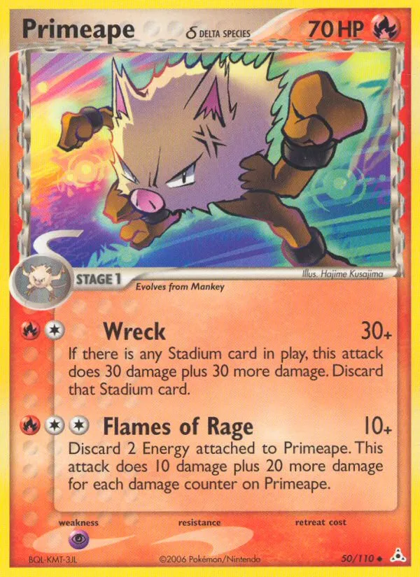 Primeape δ - Holon Phantoms #50