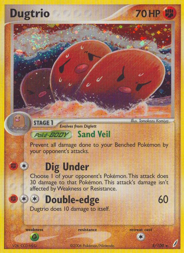 Dugtrio - Crystal Guardians #5