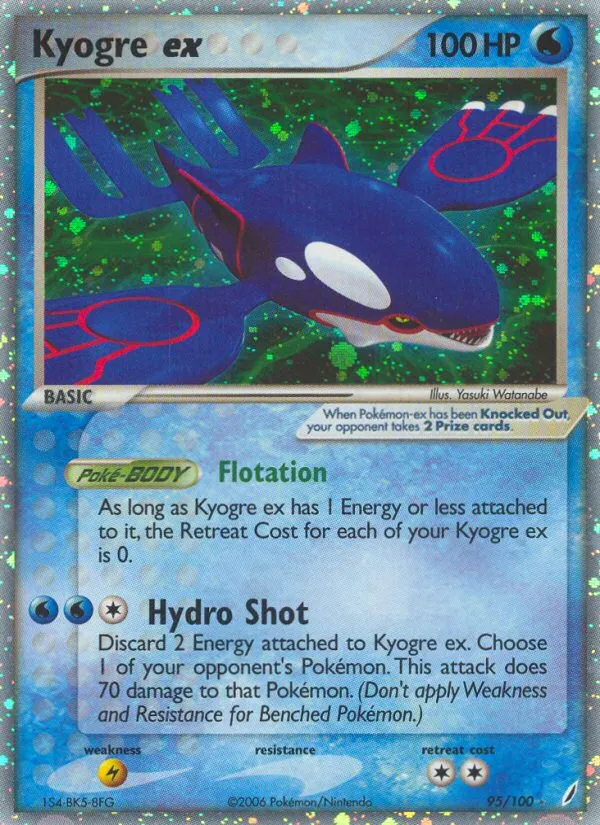 Kyogre ex - Crystal Guardians #95