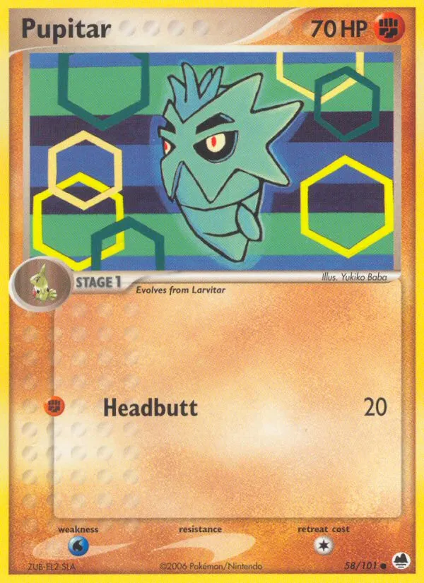 Pupitar - Dragon Frontiers #58