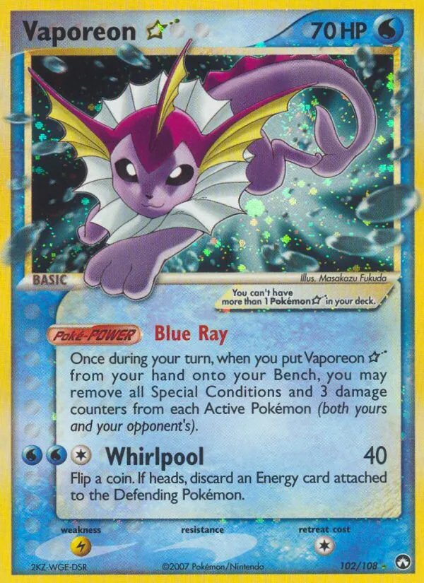 Vaporeon ★ - Power Keepers #102