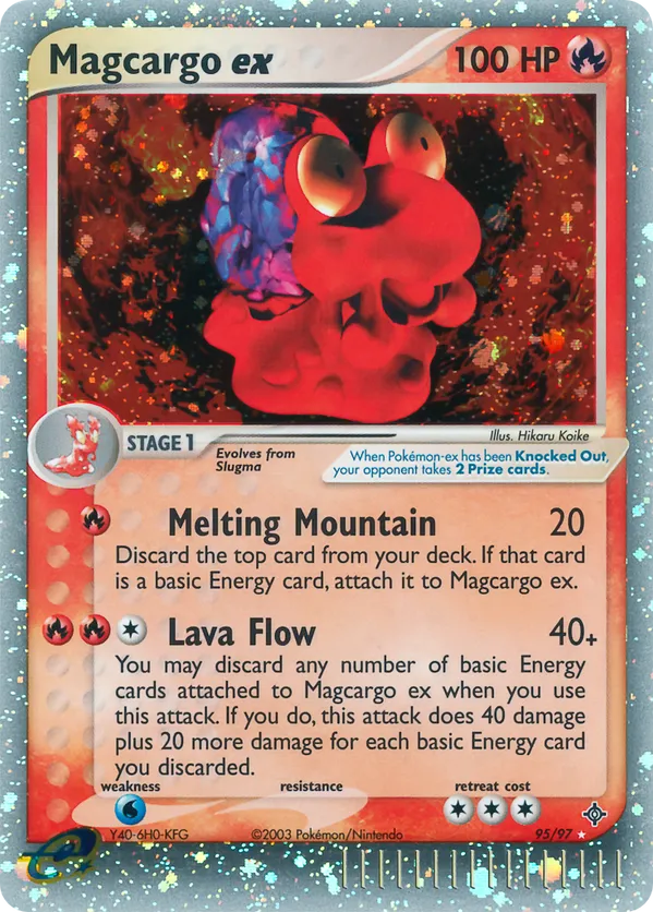 Magcargo ex - Dragon #95