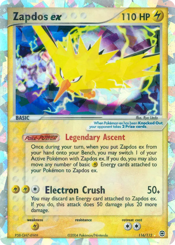 Zapdos ex - FireRed & LeafGreen #116