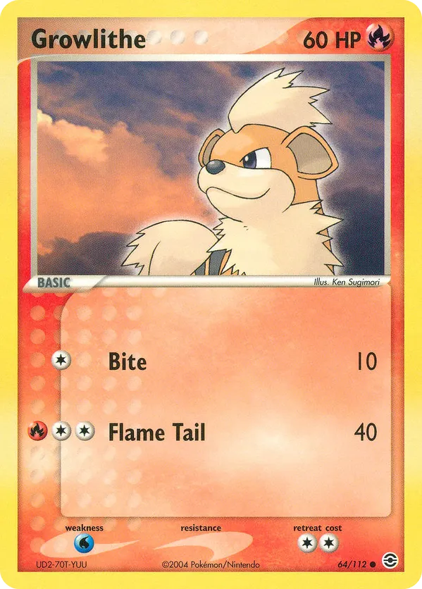 Growlithe - FireRed & LeafGreen #64