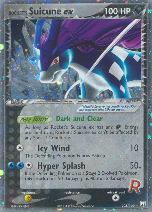 Rocket's Suicune ex - Team Rocket Returns #105
