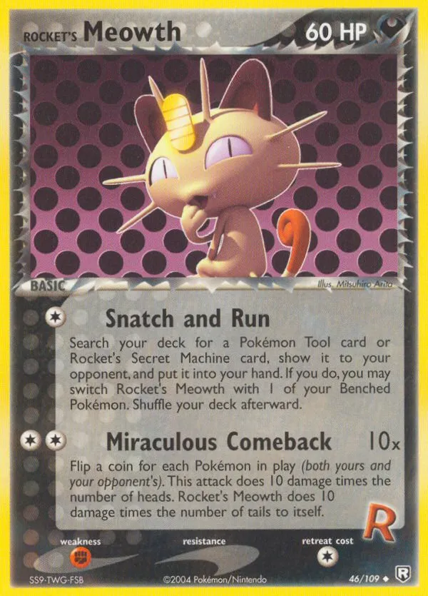 Rocket's Meowth - Team Rocket Returns #46