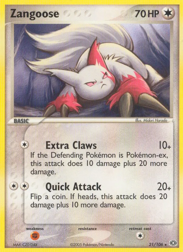 Zangoose - Emerald #21