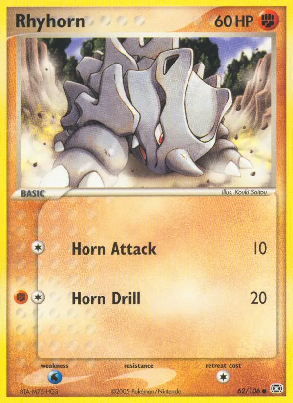 Rhyhorn - Emerald #62