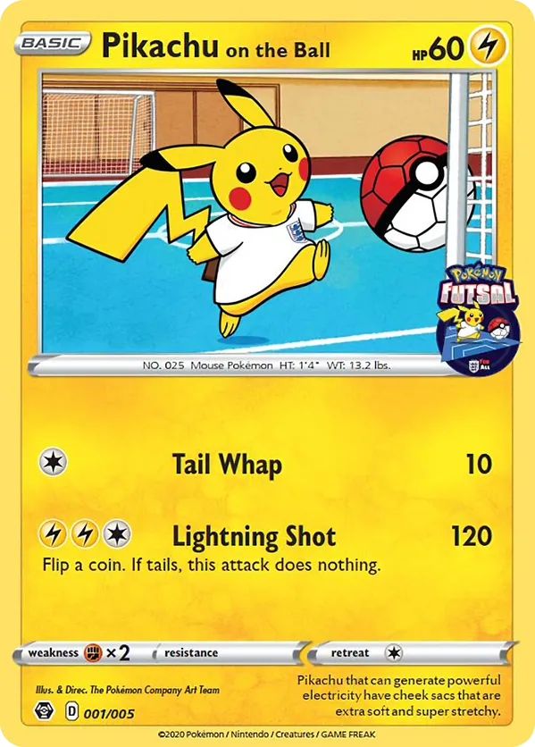 Pikachu on the Ball - Pokémon Futsal Collection #1