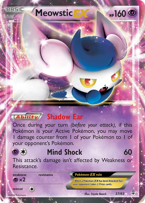 Meowstic-EX - Generations #37