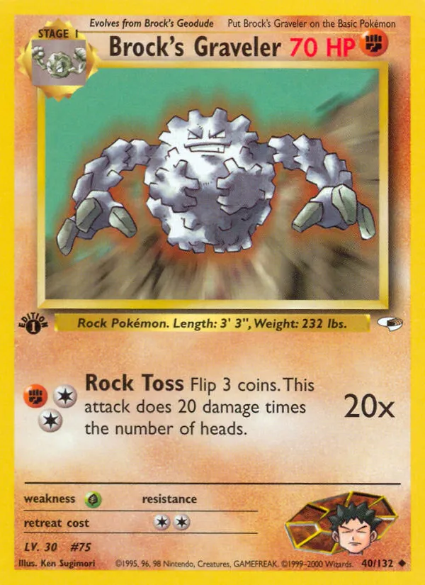 Brock's Graveler - Gym Heroes #40