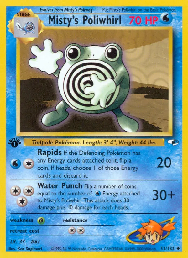 Misty's Poliwhirl - Gym Heroes #53