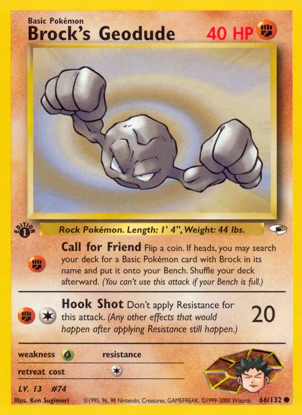 Brock's Geodude - Gym Heroes #66
