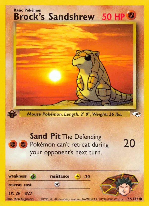 Brock's Sandshrew - Gym Heroes #72