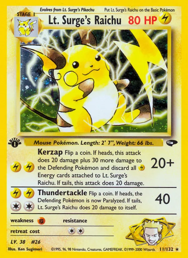 Lt. Surge's Raichu - Gym Challenge #11