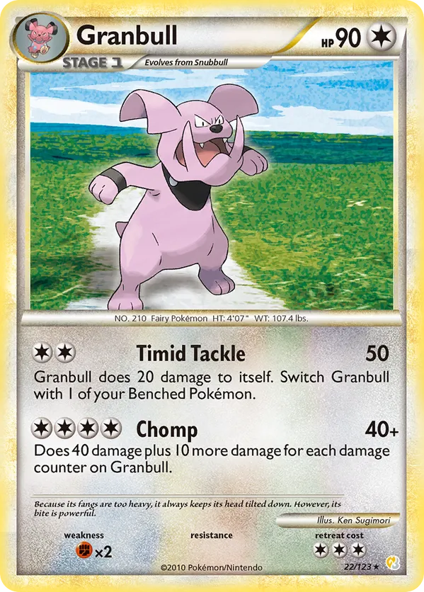 Granbull - HeartGold & SoulSilver #22