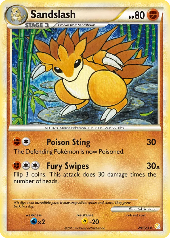Sandslash - HeartGold & SoulSilver #29