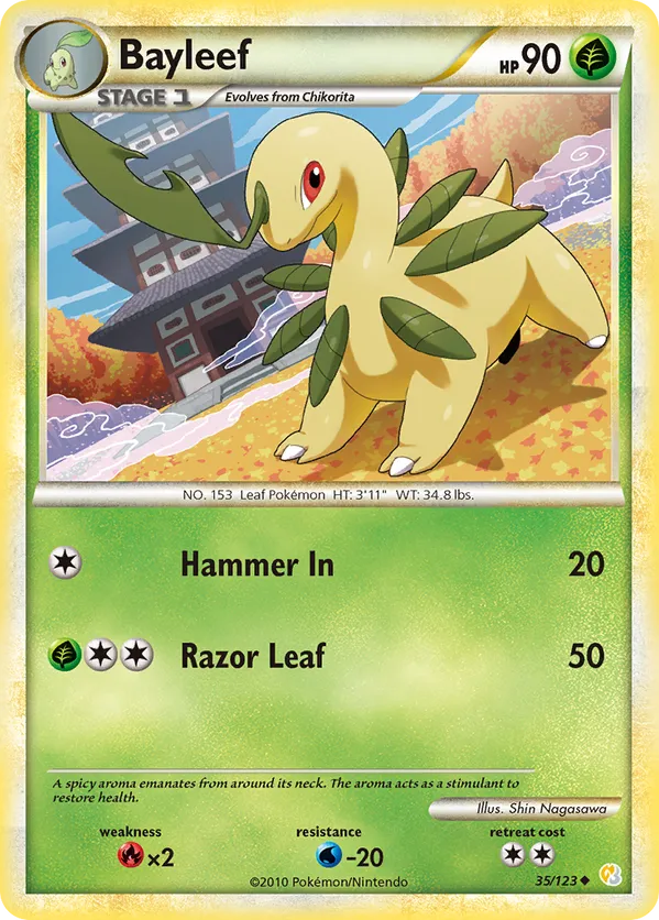 Bayleef - HeartGold & SoulSilver #35